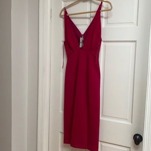 NICHOLAS Berry Red Cocktail Dress